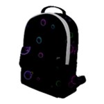 Bubble in dark Flap Pocket Backpack (Large)