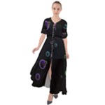 Bubble in dark Waist Tie Boho Maxi Dress