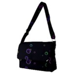 Bubble in dark Full Print Messenger Bag (M)