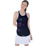 Bubble in dark Racer Back Mesh Tank Top