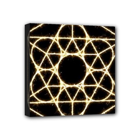 Sacred Geometry: Metatron Mini Canvas 4  x 4  (Stretched) from ArtsNow.com