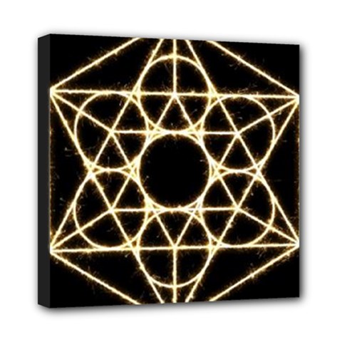 Sacred Geometry: Metatron Mini Canvas 8  x 8  (Stretched) from ArtsNow.com