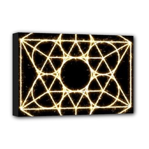 Sacred Geometry: Metatron Deluxe Canvas 18  x 12  (Stretched) from ArtsNow.com