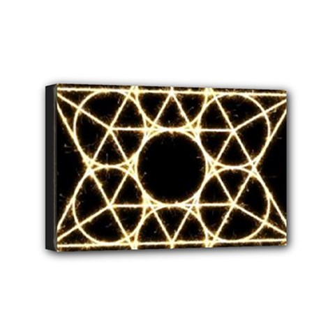 Sacred Geometry: Metatron Mini Canvas 6  x 4  (Stretched) from ArtsNow.com