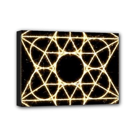 Sacred Geometry: Metatron Mini Canvas 7  x 5  (Stretched) from ArtsNow.com