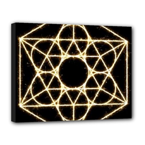 Sacred Geometry: Metatron Canvas 14  x 11  (Stretched) from ArtsNow.com