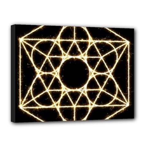 Sacred Geometry: Metatron Canvas 16  x 12  (Stretched) from ArtsNow.com