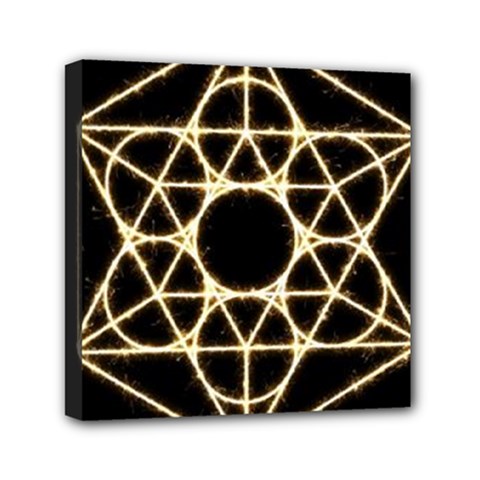 Sacred Geometry: Metatron Mini Canvas 6  x 6  (Stretched) from ArtsNow.com