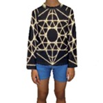 Sacred Geometry: Metatron Kids  Long Sleeve Swimwear