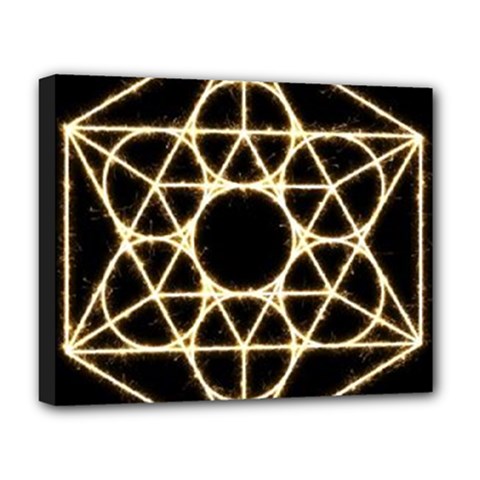 Sacred Geometry: Metatron Deluxe Canvas 20  x 16  (Stretched) from ArtsNow.com