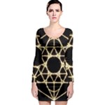 Sacred Geometry: Metatron Long Sleeve Bodycon Dress