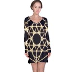 Sacred Geometry: Metatron Long Sleeve Nightdress