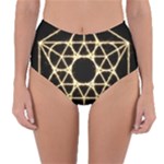 Sacred Geometry: Metatron Reversible High-Waist Bikini Bottoms