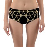 Sacred Geometry: Metatron Reversible Mid-Waist Bikini Bottoms