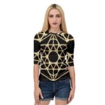 Sacred Geometry: Metatron Quarter Sleeve Raglan Tee