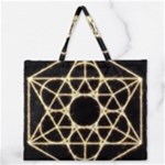 Sacred Geometry: Metatron Zipper Large Tote Bag