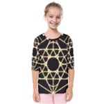 Sacred Geometry: Metatron Kids  Quarter Sleeve Raglan Tee