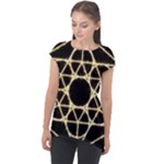 Sacred Geometry: Metatron Cap Sleeve High Low Top