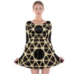 Sacred Geometry: Metatron Long Sleeve Skater Dress