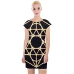 Sacred Geometry: Metatron Cap Sleeve Bodycon Dress