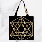 Sacred Geometry: Metatron Zipper Grocery Tote Bag