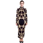 Sacred Geometry: Metatron Turtleneck Maxi Dress