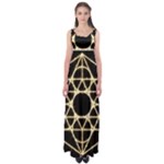 Sacred Geometry: Metatron Empire Waist Maxi Dress