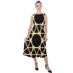 Midi Tie-Back Chiffon Dress 