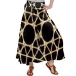 Sacred Geometry: Metatron Satin Palazzo Pants