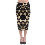 Sacred Geometry: Metatron Midi Pencil Skirt