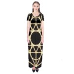 Sacred Geometry: Metatron Short Sleeve Maxi Dress