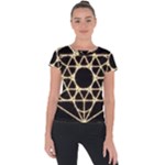 Sacred Geometry: Metatron Short Sleeve Sports Top 