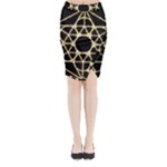 Sacred Geometry: Metatron Midi Wrap Pencil Skirt