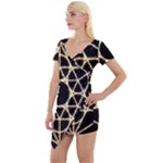 Sacred Geometry: Metatron Short Sleeve Asymmetric Mini Dress