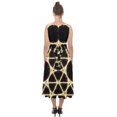 Midi Tie-Back Chiffon Dress 