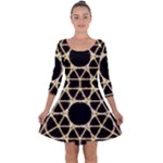 Sacred Geometry: Metatron Quarter Sleeve Skater Dress