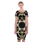 Sacred Geometry: Metatron Classic Short Sleeve Midi Dress