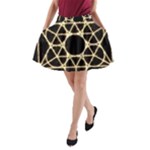 Sacred Geometry: Metatron A-Line Pocket Skirt