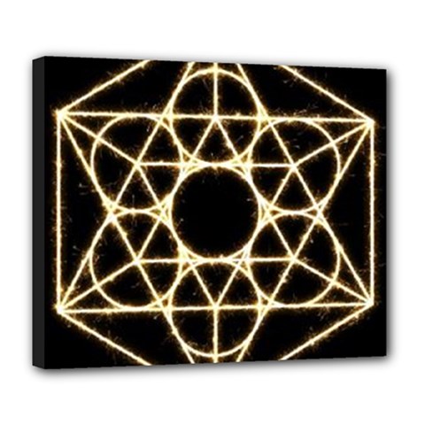Sacred Geometry: Metatron Deluxe Canvas 24  x 20  (Stretched) from ArtsNow.com