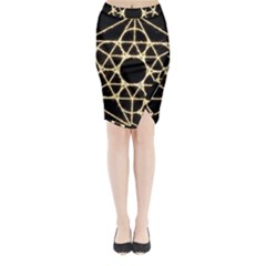 Sacred Geometry: Metatron Midi Wrap Pencil Skirt from ArtsNow.com