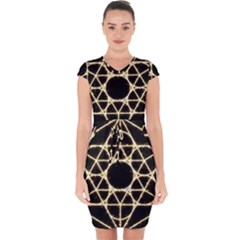 Capsleeve Drawstring Dress  