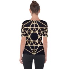 Shoulder Cut Out Short Sleeve Top 