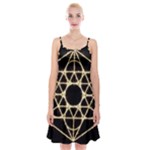 Sacred Geometry: Metatron Spaghetti Strap Velvet Dress