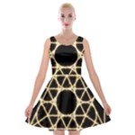 Sacred Geometry: Metatron Velvet Skater Dress