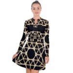 Sacred Geometry: Metatron Long Sleeve Panel Dress