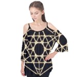 Sacred Geometry: Metatron Flutter Sleeve Tee 