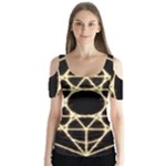Sacred Geometry: Metatron Butterfly Sleeve Cutout Tee 