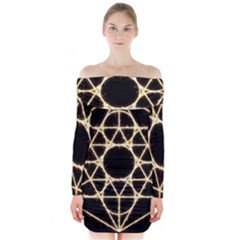 Long Sleeve Off Shoulder Dress 