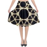 Sacred Geometry: Metatron Flared Midi Skirt