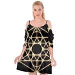 Sacred Geometry: Metatron Cutout Spaghetti Strap Chiffon Dress